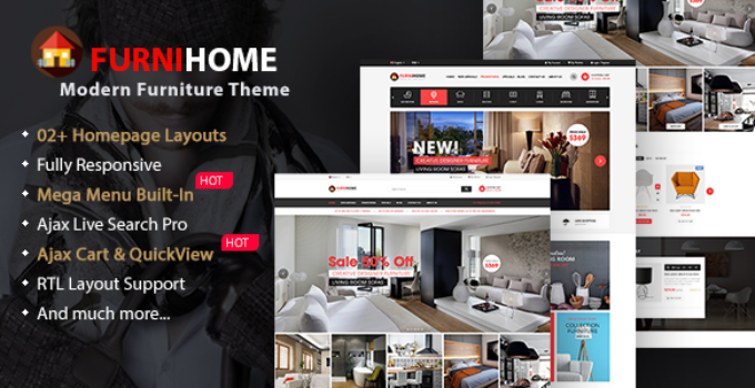 FurniHome - Furniture Shop WordPress WooCommerce Theme