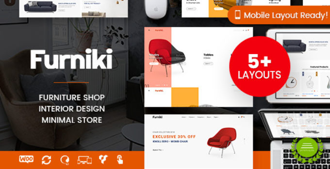 Furniki - Furniture Store & Interior Design WordPress WooCommerce Theme (Mobile Layout Ready)