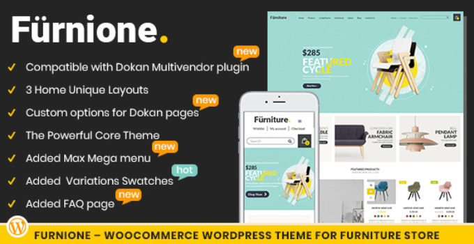 Furnione - WooCommerce WordPress Theme for Furniture Store