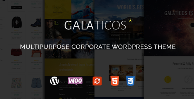 Galaticos - Multipurpose Corporate WordPress Theme