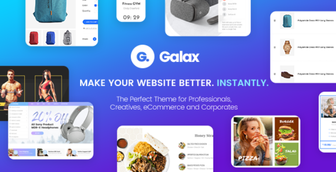 Galax - Creative eCommerce Multi-Purpose WordPress Theme