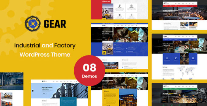 Gear - Factory and Industry Business WordPress Theme