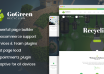 GoGreen - Waste Management and Recycling WordPress theme