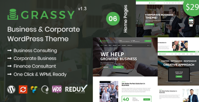 Grassy - Business WordPress Theme