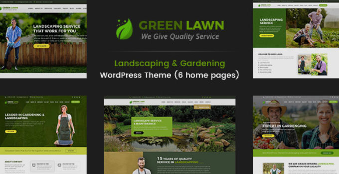 Green Lawn - Landscaping WordPress Theme