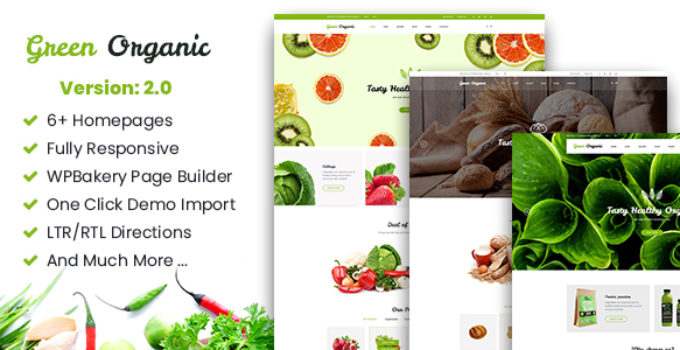 Green Organic - Organic Store & Bakery WooCommerce WordPress Theme