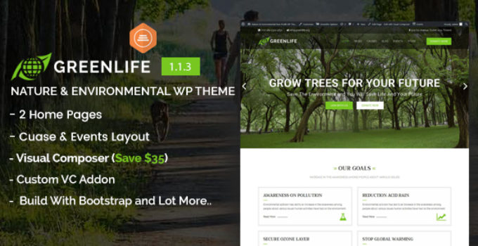 Greenlife - Nature & Environmental WP Theme