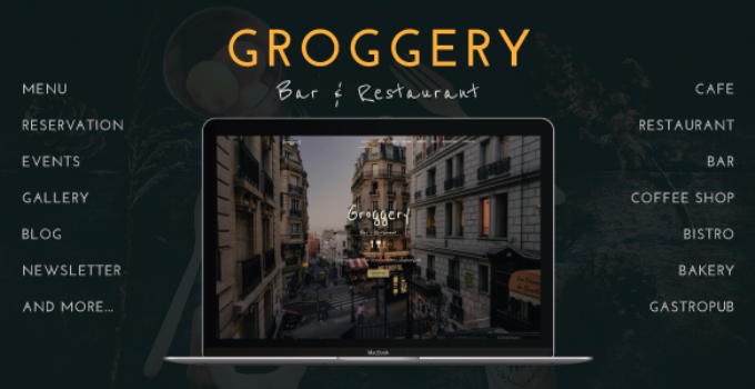 Groggery - Responsive Bar, Restaurant and Cafe WordPress Theme