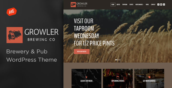 Growler - Brewery WordPress Theme