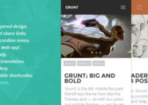 GRUNT: A Big and Bold Mobile WordPress Theme