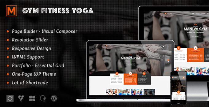 Gym Fitness Yoga - Maniva WordPress Theme