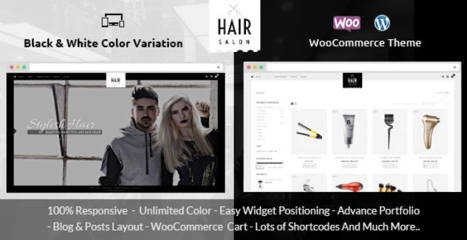 Hair Salon - WooCommerce Responsive Theme
