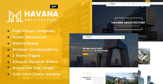 Havana - Architecture, Interior and Design WordPress Theme