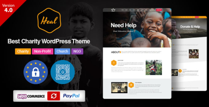 Heal - Multipurpose Charity WordPress Theme