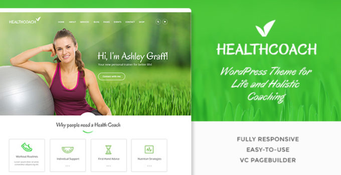 Health Coach - Life Coach WordPress theme for Personal Trainer