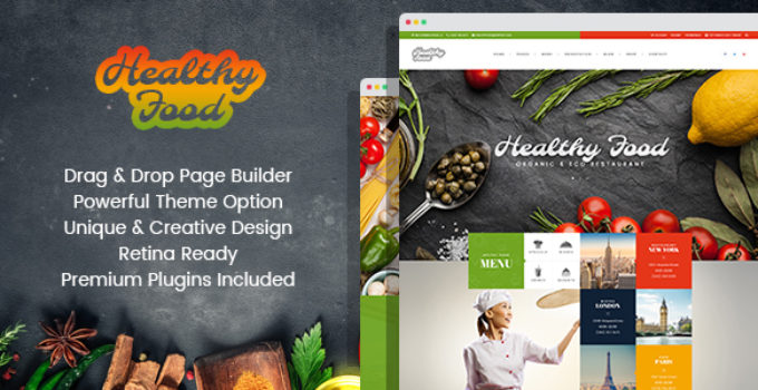 Healthy Food - Organic & Eco Restaurant WordPress Theme