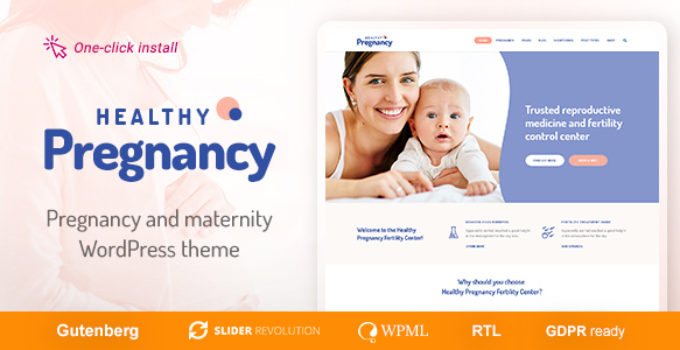 Healthy Pregnancy - Health & Medical WordPress Theme
