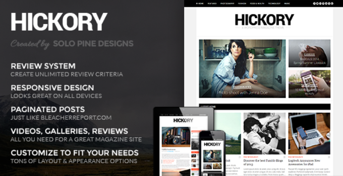 Hickory - A WordPress Magazine Theme