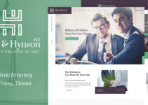Hicks & Hynson - Law Firm/Attorney WordPress Theme