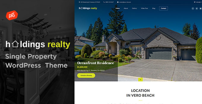 Holdings Realty - Single Property Theme
