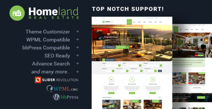 Homeland - Responsive Real Estate Theme for WordPress