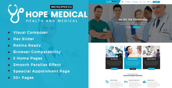 Hope Medical - Health And Medical WordPress Theme