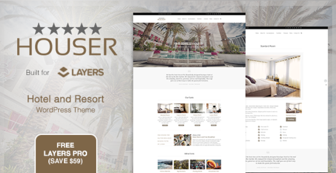 Houser | Hotel and Resort Layers WordPress Theme