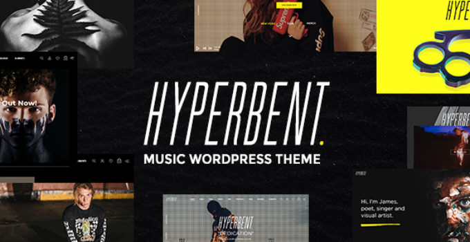 Hyperbent - A Modern Music WordPress Theme