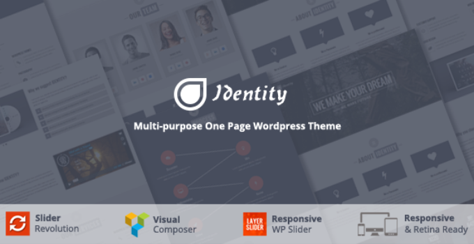 Identity - Multi/One-Page Business WordPress Theme