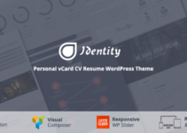 Identity - Personal vCard CV Portfolio WP Theme