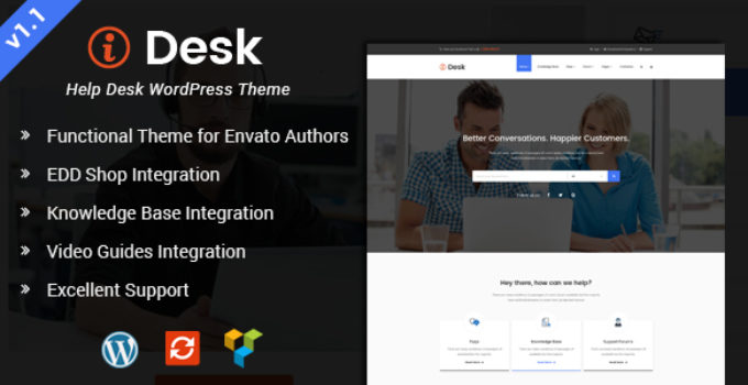 iDesk - HelpDesk WordPress Theme