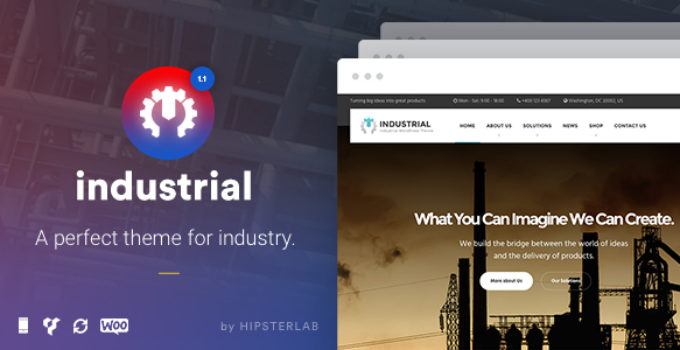 Industrial - Business, Industry WordPress Theme