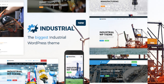 Industrial - Factory, Industry, Manufacturing WordPress Theme