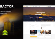 Industrial Tractor - Industrial, Industry & Manufacturing WordPress Theme