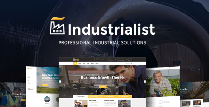 Industrialist - Theme for Industry and Manufacturing Business