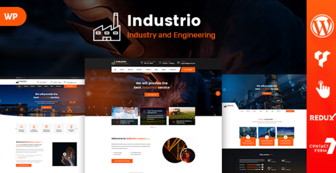 Industrio - Industrial Engineering WordPress