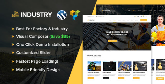 Industry - Industrial & Factory WordPress theme