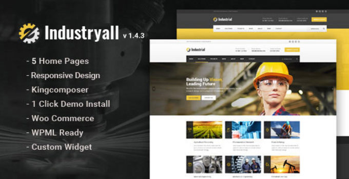 Industryall - Industrial WordPress Theme