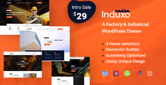 Induxo - Factory & Industrial WordPress Theme