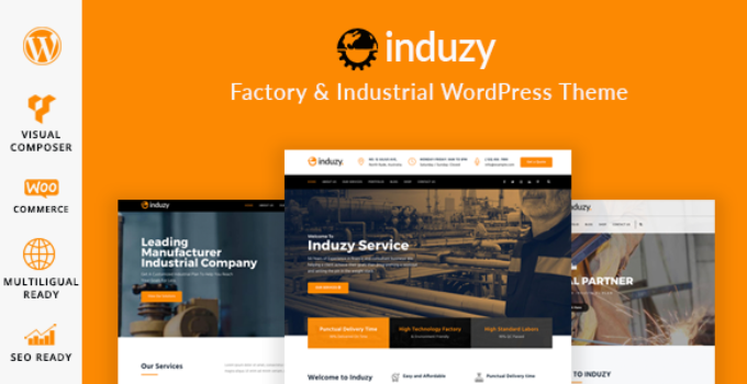 Induzy - Factory & Industrial WordPress Theme
