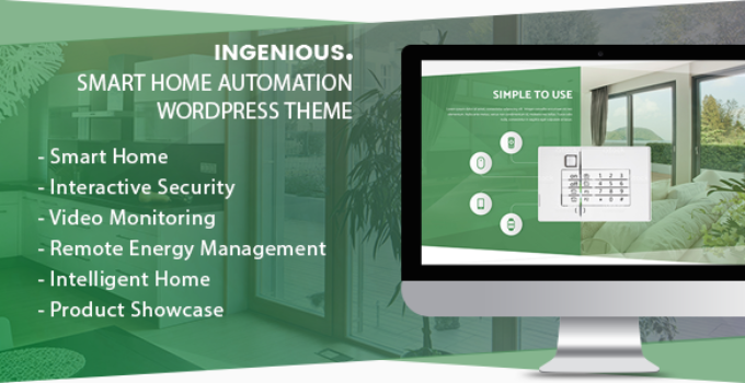 Ingenious - Smart Home Automation WordPress Theme