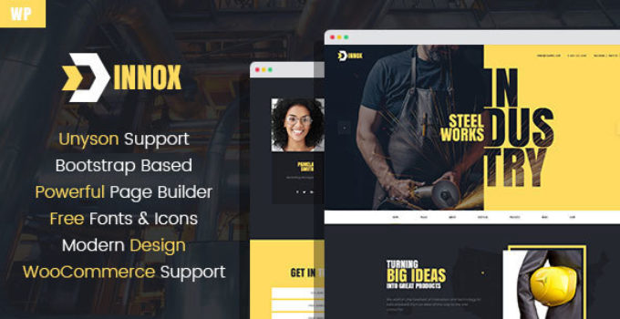 Innox - Industrial WordPress Theme