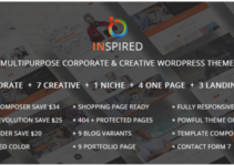 Inspired - Multipurpose Corporate and Creative Bootstrap WordPress Theme