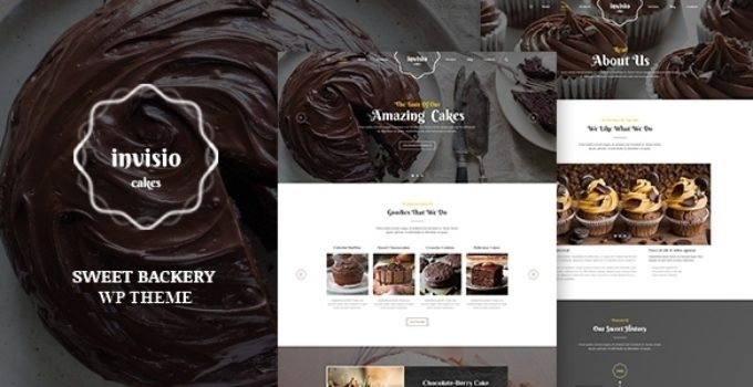 Invisio Cakes - Sweet Bakery WordPress Theme