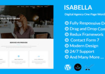 Isabella - Digital Agency One Page WordPress Theme