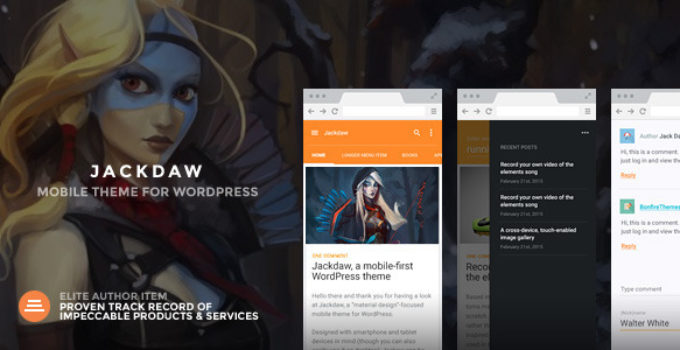 Jackdaw - WordPress Mobile Theme