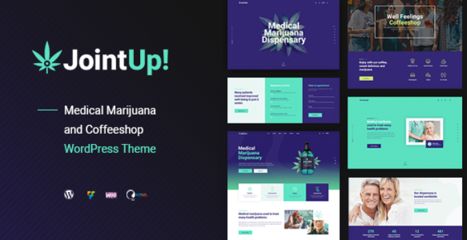 JointUp - Medical Marijuana and Coffeeshop WordPress Theme