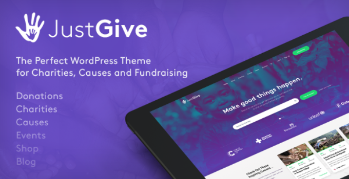 JustGive - Charity & Fundraising WordPress Theme