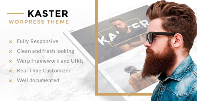 Kaster — Creative, Blog, Portfolio WordPress Theme for Artists, Agencies, Freelancers & Photographer