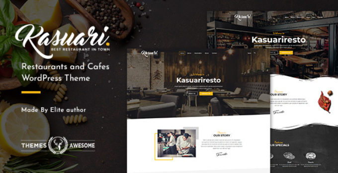 Kasuari | Restaurants and Cafes WordPress Theme